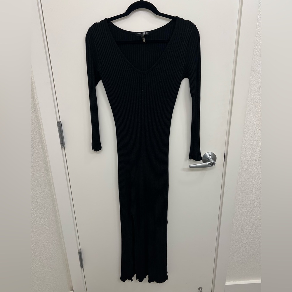 David Lerner dress with leg slit